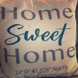 Home sweet home pillow